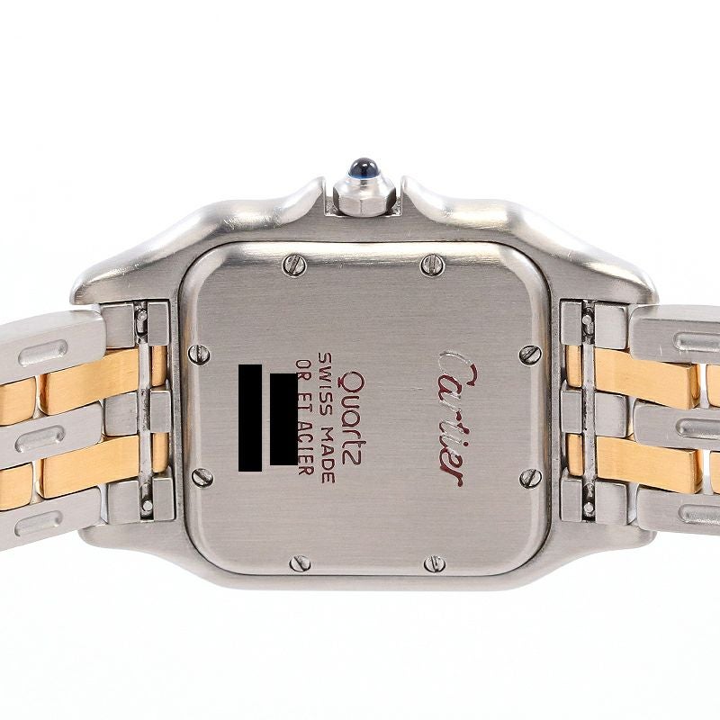 カルティエ Cartier パンテールMM 2ロウ W25028B6 ホワイト イエローゴールド/ステンレススチール レディース 腕時計 カルティエパンテールMM 2ロウ レディース 腕時計 W25028B6 CARTIER