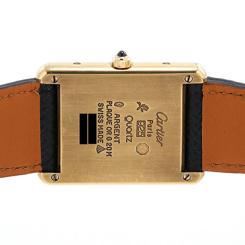 中古】CARTIER MUST TANK LARGE MODEL VERMEIL カルティエ マスト