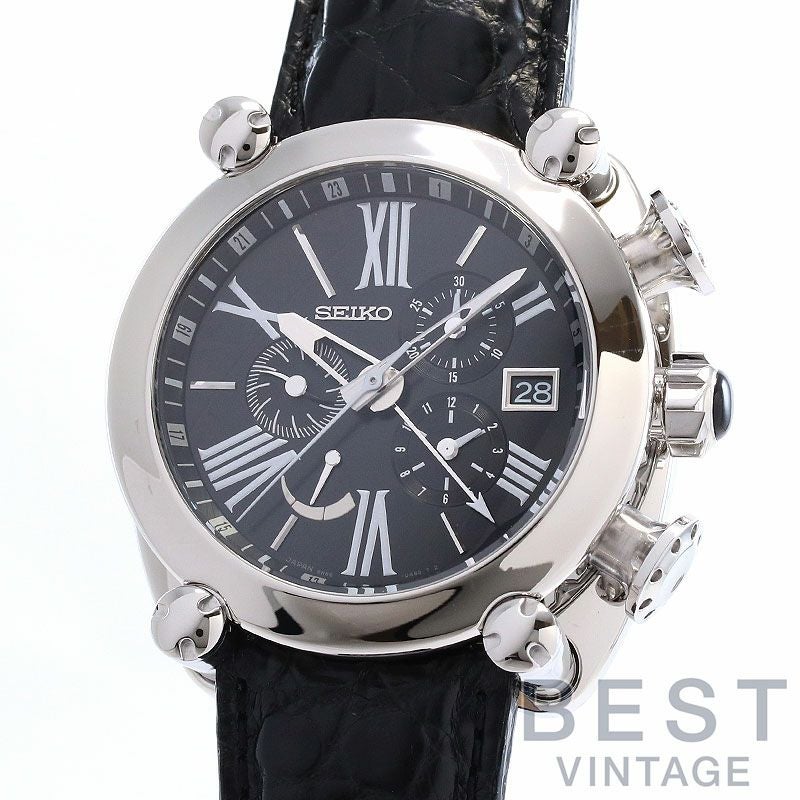 中古】SEIKO GALANTE SPRING DRIVE CHRONOGRAPH GMT セイコー ガランテ