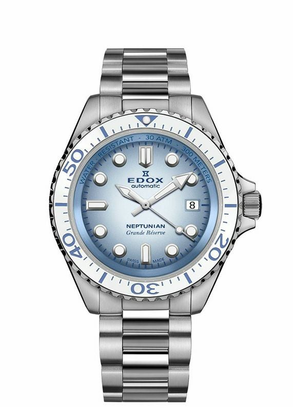 EDOX NEPTUNIAN GRANDE RESERVE DATE AUTOMATICエドックス ネプチュニアン グランデ リザーブ デイト オートマティック80801-3BBUM-BUCDN
