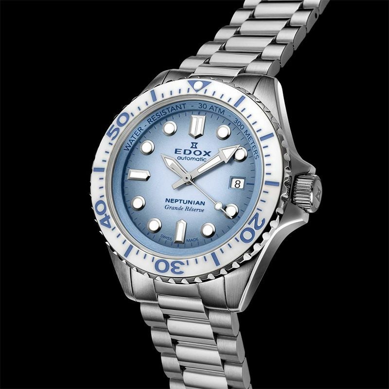 EDOX NEPTUNIAN GRANDE RESERVE DATE AUTOMATIC エドックス 