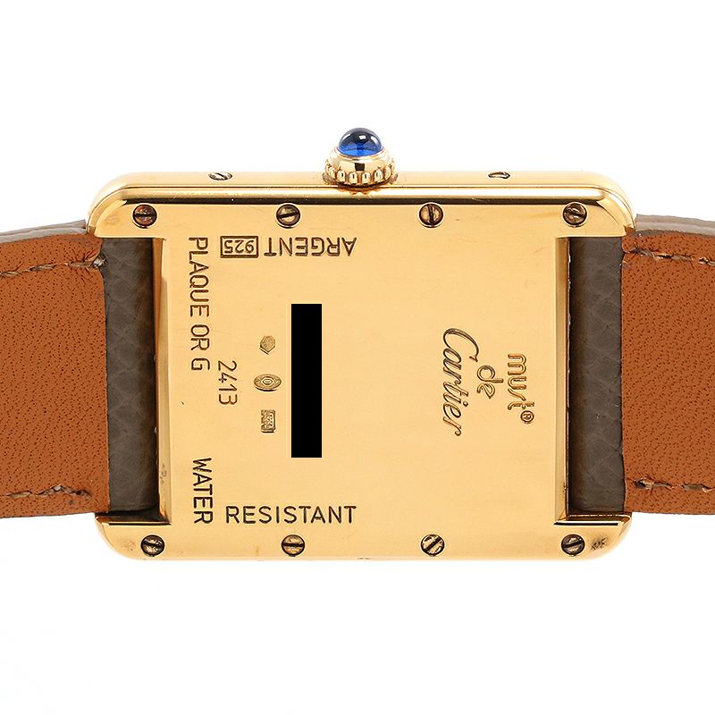 中古】CARTIER MUST TANK LARGE MODEL VERMEIL カルティエ マスト