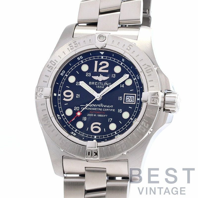 【中古】BREITLING SUPEROCEAN STEELFISH X-PLUSブライトリング スーパーオーシャン スティールフィッシュ X-PLUSA17390 (A179B72PRS)