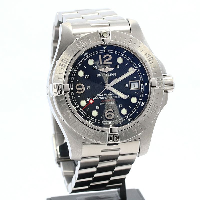 【中古】BREITLING SUPEROCEAN STEELFISH X-PLUSブライトリング スーパーオーシャン スティールフィッシュ X-PLUSA17390 (A179B72PRS)