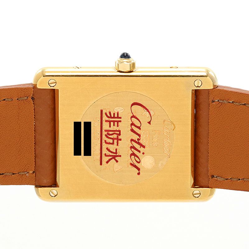 中古】CARTIER MUST TANK LARGE MODEL VERMEIL カルティエ マスト