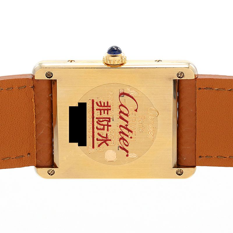 中古】CARTIER MUST TANK LARGE MODEL VERMEIL カルティエ マスト