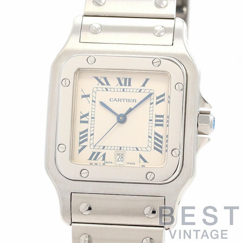 中古】CARTIER SANTOS GALBEE LARGE MODEL カルティエ サントスガルベ
