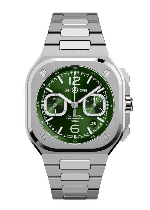 Bell ＆ Ross BR 05 CHRONO GREEN STEEL ベル＆ロス BR 05 クロノ