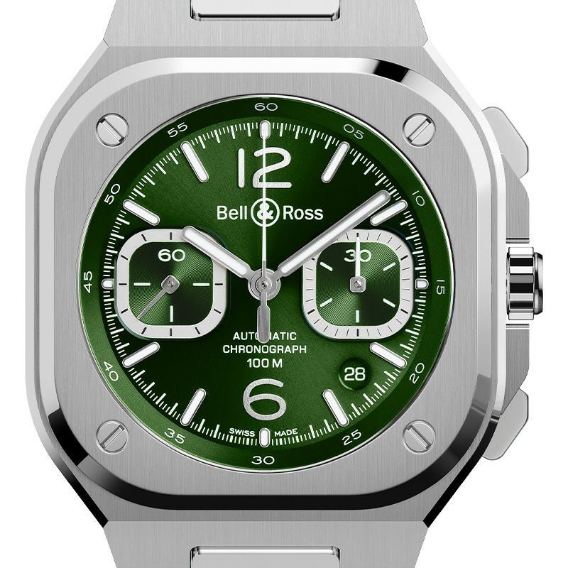 Bell ＆ Ross BR 05 CHRONO GREEN STEEL ベル＆ロス BR 05 クロノ