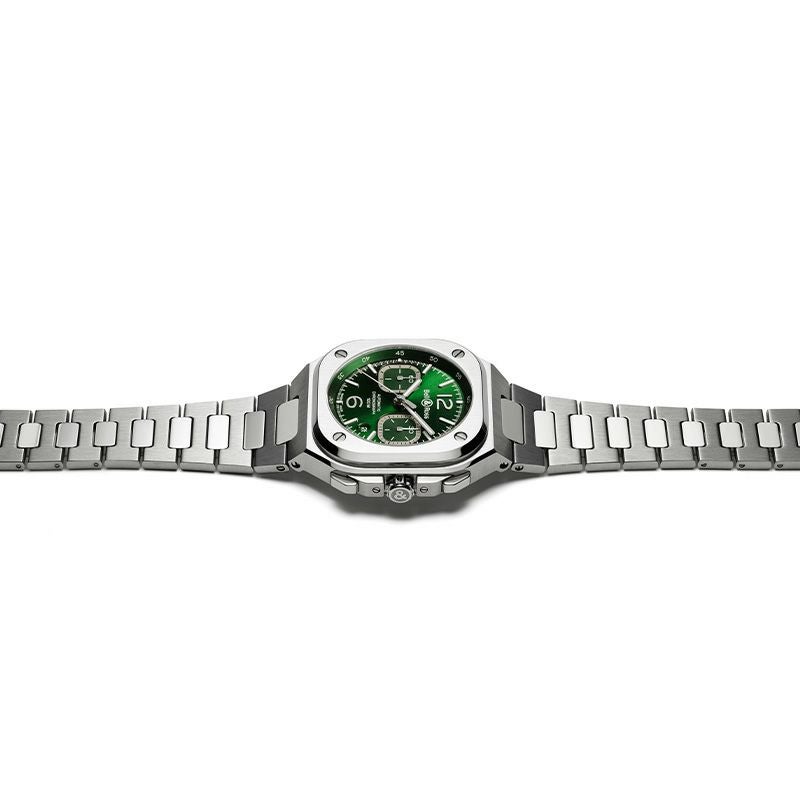 Bell ＆ Ross BR 05 CHRONO GREEN STEELベル＆ロス BR 05 クロノ グリーン スティールBR05C-GN-ST/SST