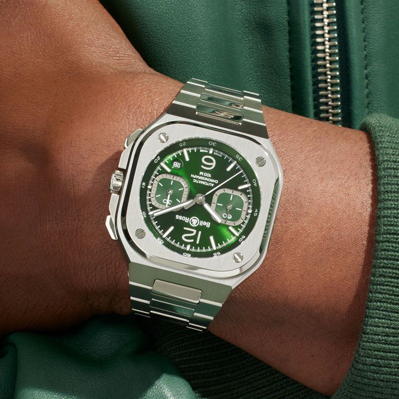 Bell ＆ Ross BR 05 CHRONO GREEN STEEL ベル＆ロス BR 05 クロノ
