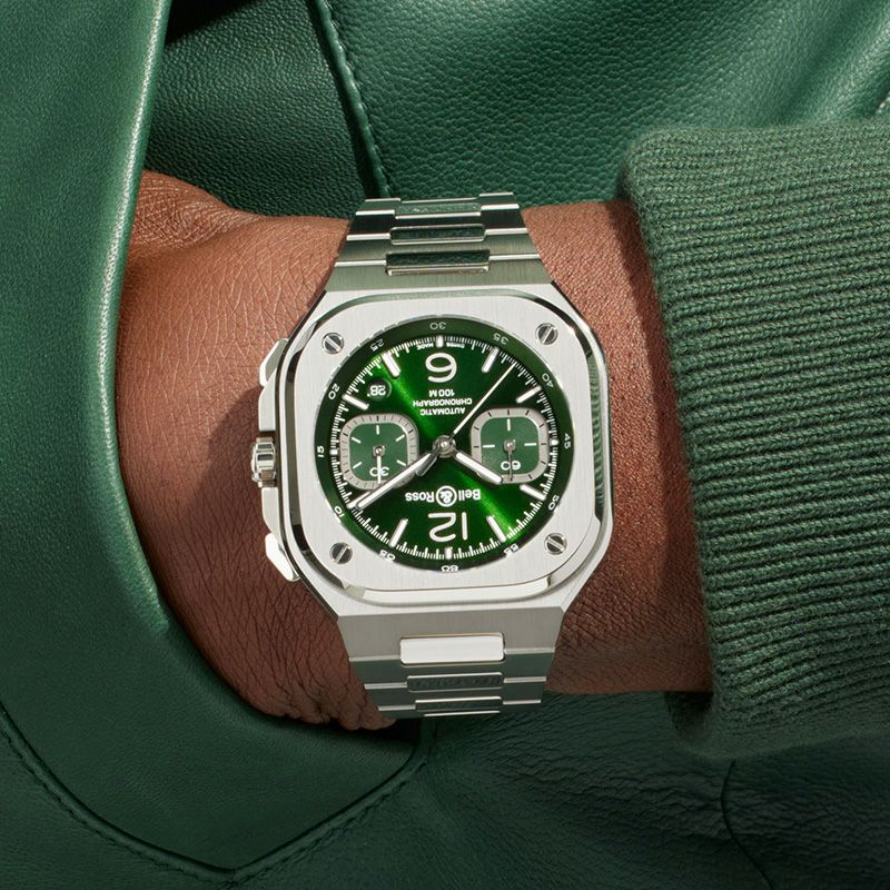 Bell ＆ Ross BR 05 CHRONO GREEN STEEL ベル＆ロス BR 05 クロノ