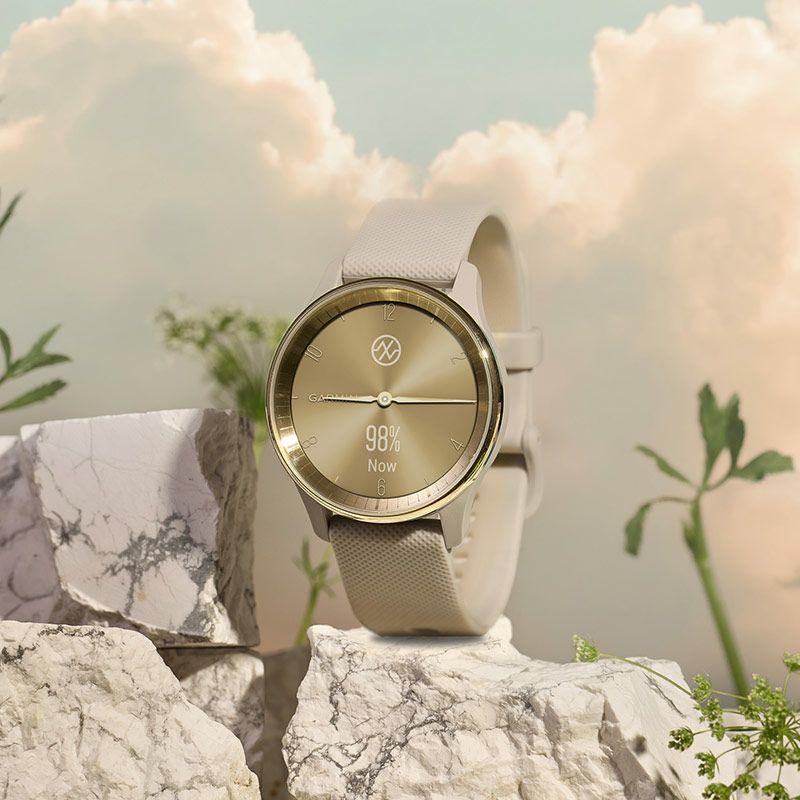 GARMIN vivomove Trend French Gray / Cream Gold ガーミン ヴィヴォ