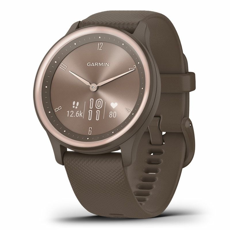 GARMIN vivomove Sport Peach Gold / Cocoa ガーミン ヴィヴォムーブ