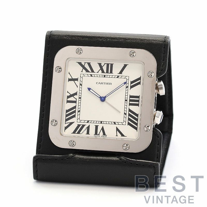 中古】CARTIER SANTOS DE CARTIER DESK CLOCK カルティエ サントス