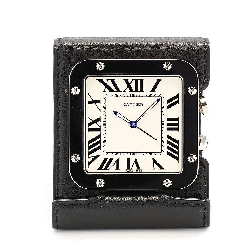 中古】CARTIER SANTOS DE CARTIER DESK CLOCK カルティエ サントス