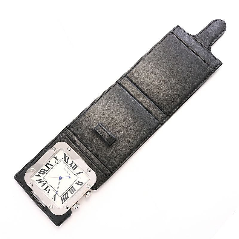 中古】CARTIER SANTOS DE CARTIER DESK CLOCK カルティエ サントス