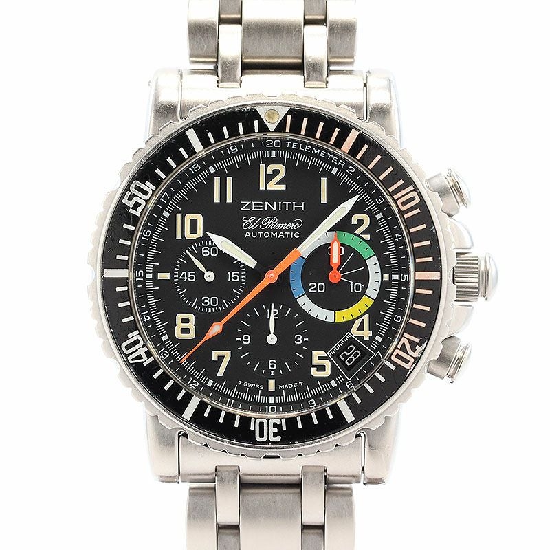 【中古】ZENITH RAINBOW FLYBACK CHRONOGRAPH EL PRIMERO ゼニス レインボーフライバッククロノグラフ　エル・プリメロ 02.0480.405/24