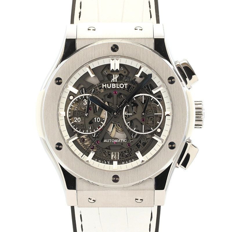 【中古】HUBLOT CLASSIC FUSION AERO FUSION CHRONOGRAPH ALL WHITE ウブロ クラシック・フュージョン アエロ・フュージョン クロノグラフ オールホワイト 日本限定 525.NE.0127.LR