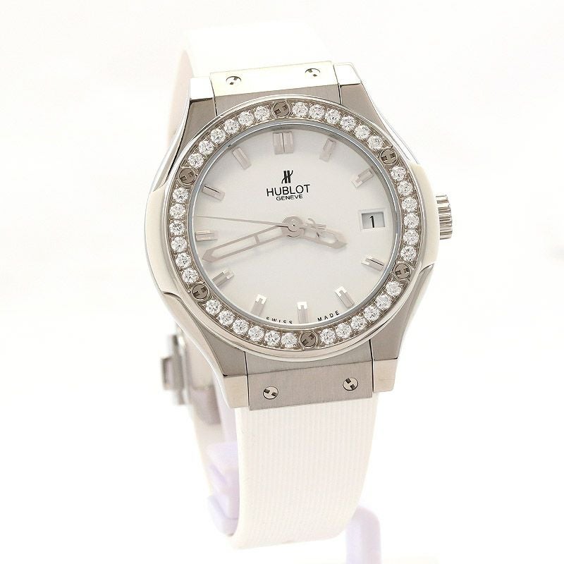 【中古】HUBLOT CLASSIC FUSION TITANIUM WHITE DIAMONDSウブロ クラシック・フュージョン チタニウム ホワイトダイヤモンド581.NE.2010.RW.1104