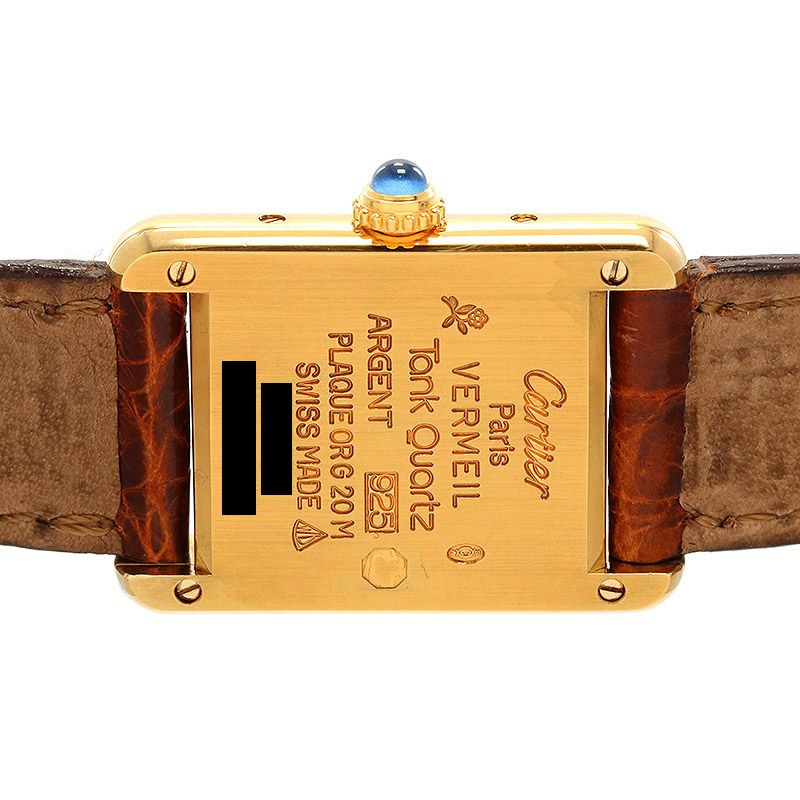 【中古】CARTIER MUST TANK SMALL MODEL VERMEILカルティエ マストタンク ヴェルメイユ SMW1003153