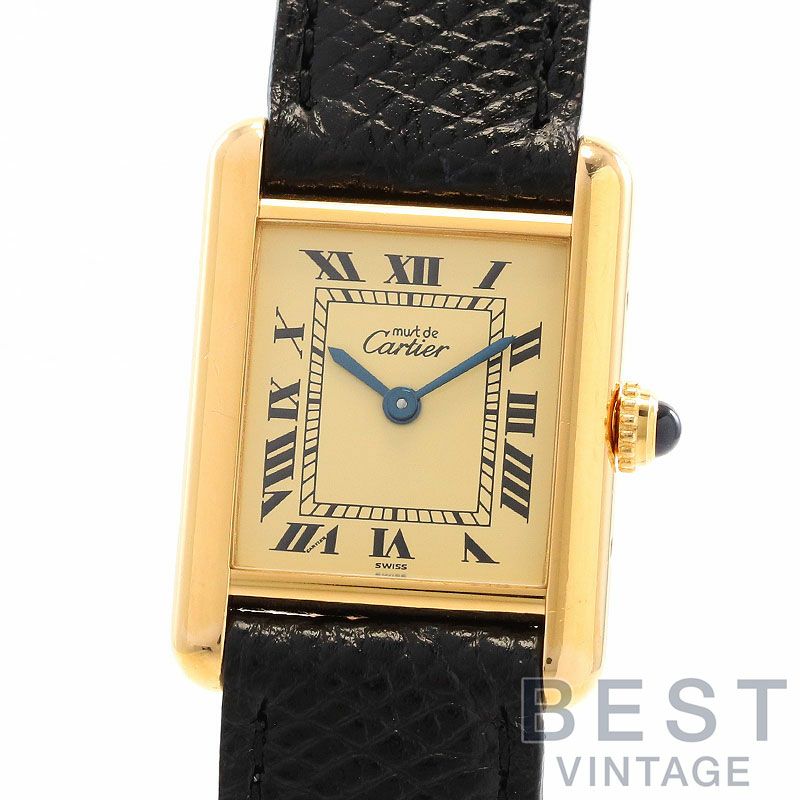 【中古】CARTIER MUST TANK SMALL MODEL VERMEILカルティエ マストタンクSM ヴェルメイユW1003153