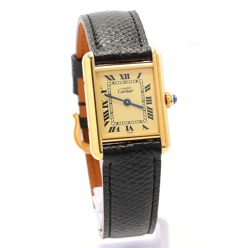 【中古】CARTIER MUST TANK SMALL MODEL VERMEILカルティエ マストタンクSM ヴェルメイユW1003153