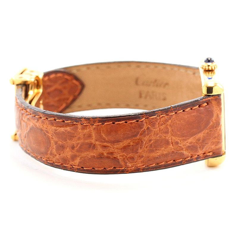 【中古】CARTIER MUST TANK WATCH SM / MUST TANK VERMEIL SMカルティエ マストタンク ヴェルメイユ SMW1013654