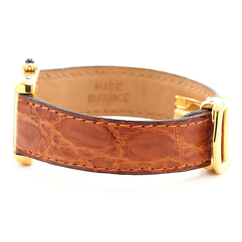 【中古】CARTIER MUST TANK WATCH SM / MUST TANK VERMEIL SMカルティエ マストタンク ヴェルメイユ SMW1013654