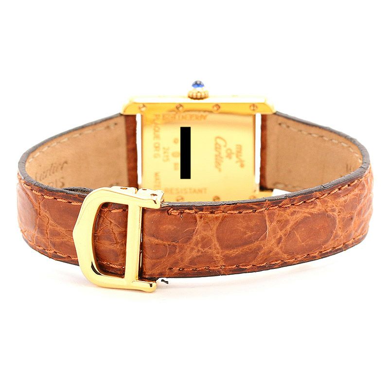 【中古】CARTIER MUST TANK WATCH SM / MUST TANK VERMEIL SMカルティエ マストタンク ヴェルメイユ SMW1013654