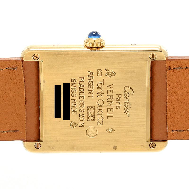 【中古】CARTIER MUST TANK LARGE MODEL VERMEIL カルティエ マストタンクLM ヴェルメイユ W1002753