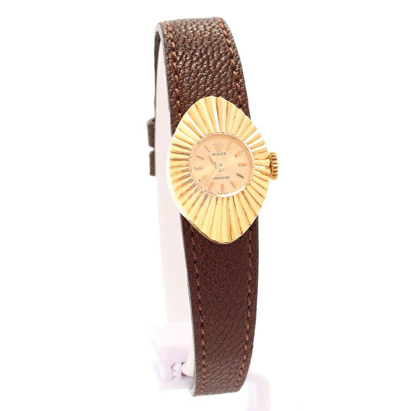 ロレックス　カメレオン用　GF  尾錠　正規品　ブラウン ROLEX ロレックス カメレオン革バンド リザード ブラウン