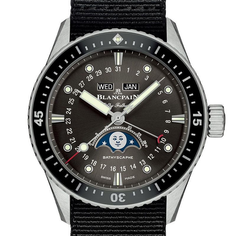 BLANCPAIN FIFTY FATHOMS BATHYSCAPHE QUANTIEME COMPLET PHASES DE