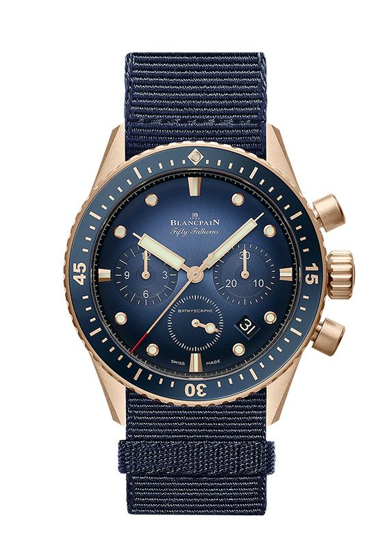ブランパン フィフティ ファゾムス バチスカーフ フライバック クロノグラフ 5200-3640-NAOA