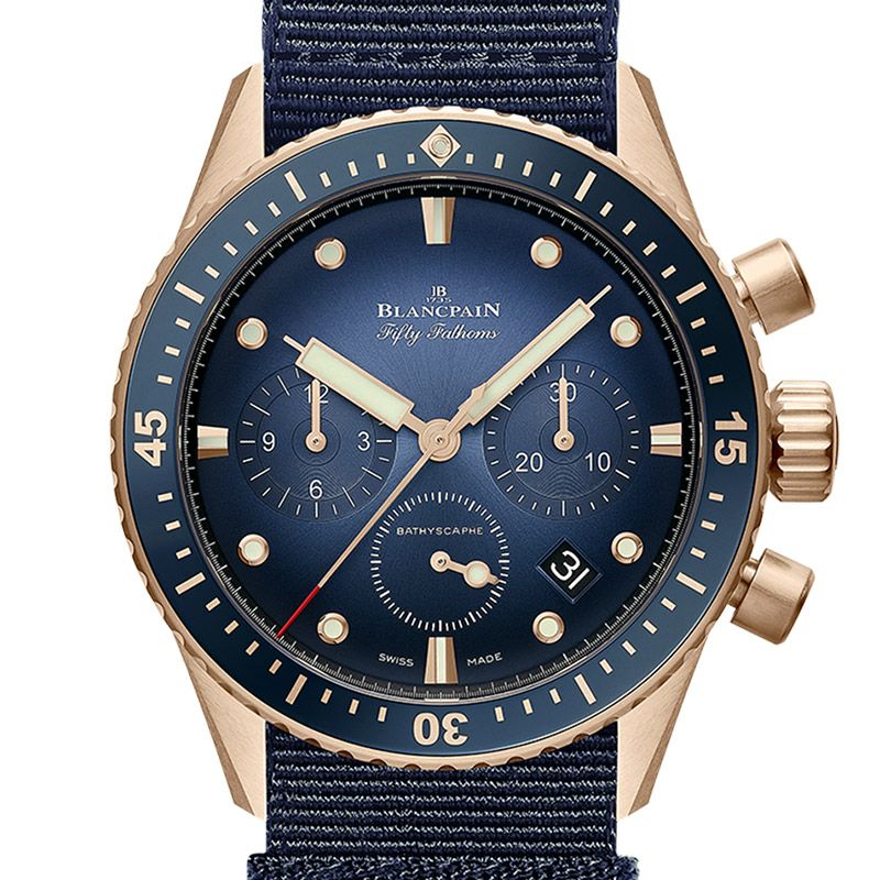 ブランパン フィフティ ファゾムス バチスカーフ フライバック クロノグラフ 5200-3640-NAOA