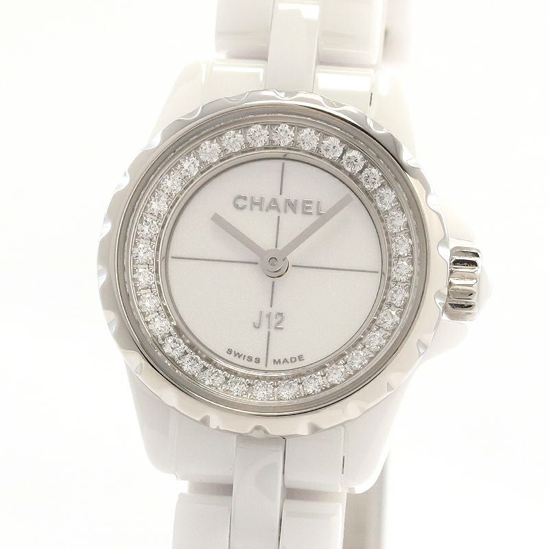 中古】CHANEL J12 XS WHITE CERAMIC 19MM シャネル J12 XS ホワイト