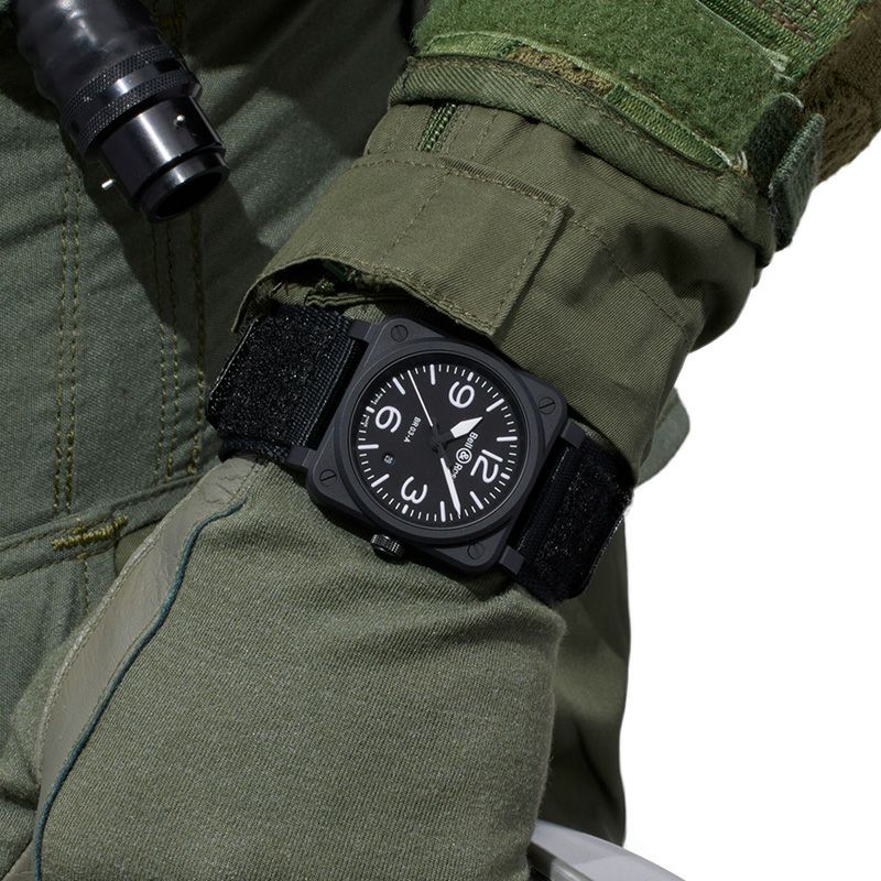 Bell ＆ Ross BR 03 BLACK MATTE ベル＆ロス BR 03 ブラックマット BR03A-BL-CE/SRB