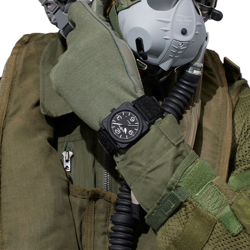 Bell ＆ Ross BR 03 BLACK MATTE ベル＆ロス BR 03 ブラックマット BR03A-BL-CE/SRB