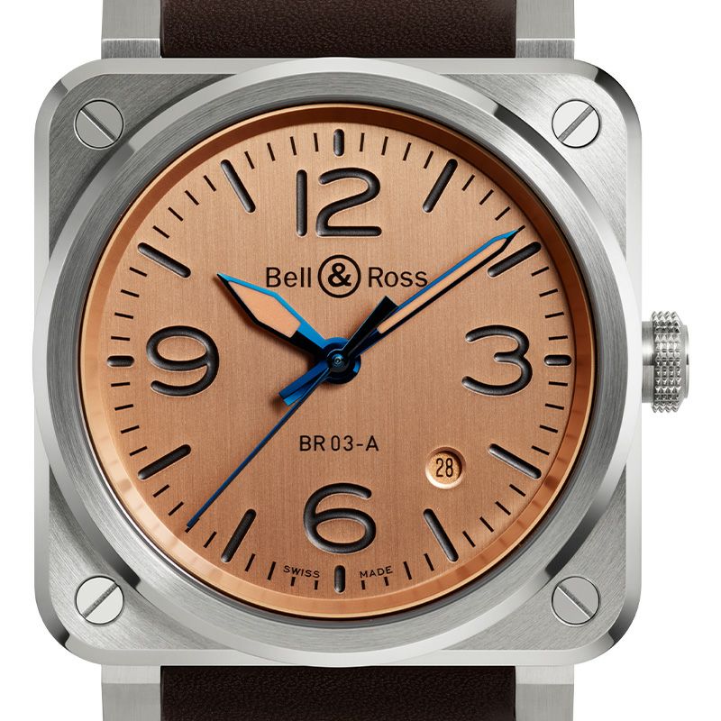 Bell ＆ Ross BR 03 Copper ベル＆ロス BR 03 コッパー BR03A-GB-ST