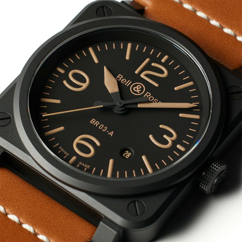 Bell ＆ Ross BR 03 HERITAGE ベル＆ロス BR 03 ヘリテージ BR03A-HER-CE/SCA