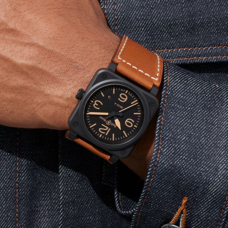 Bell ＆ Ross BR 03 HERITAGE ベル＆ロス BR 03 ヘリテージ BR03A-HER-CE/SCA