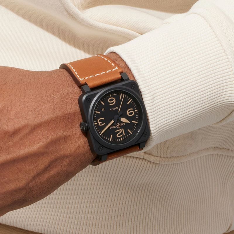 Bell ＆ Ross BR 03 HERITAGE ベル＆ロス BR 03 ヘリテージ BR03A-HER-CE/SCA