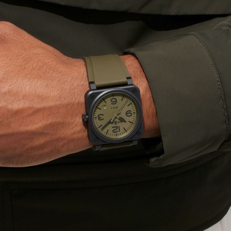 Bell ＆ Ross BR 03 MILITARY CERAMIC ベル＆ロス BR 03 ミリタリー セラミック BR03A-MIL-CE/SRB