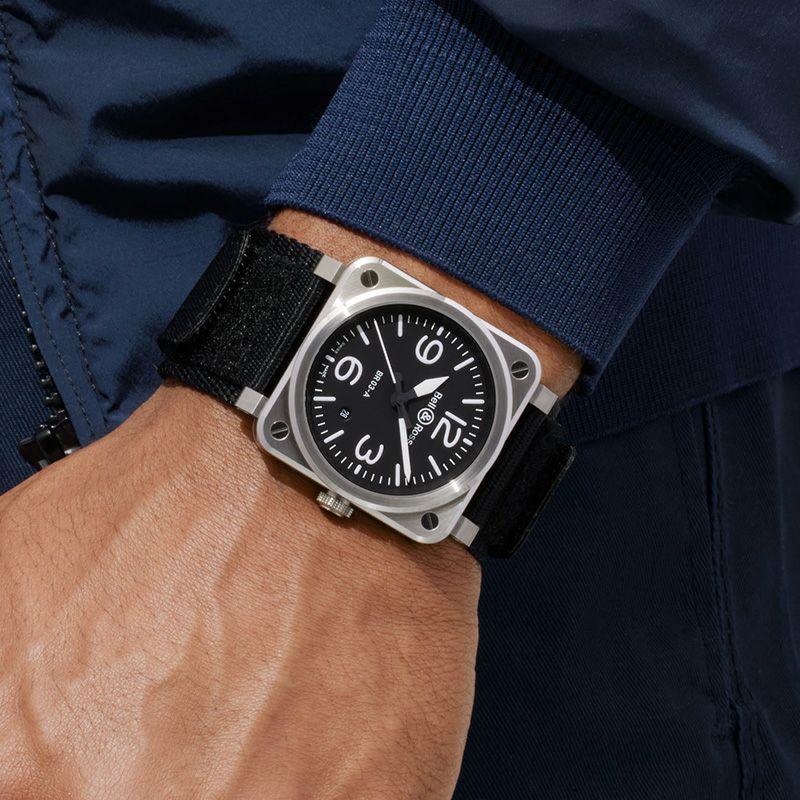 Bell ＆ Ross BR 03 BLACK STEEL ベル＆ロス BR 03 ブラック スティール BR03A-BL-ST/SRB