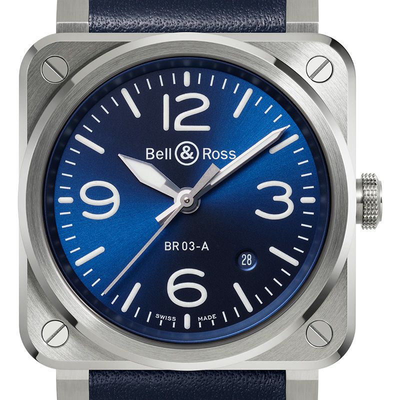 Bell ＆ Ross BR 03 BLUE STEEL ベル＆ロス BR 03 クロノ ブルー