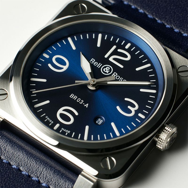 Bell ＆ Ross BR 03 BLUE STEEL ベル＆ロス BR 03 クロノ ブルー