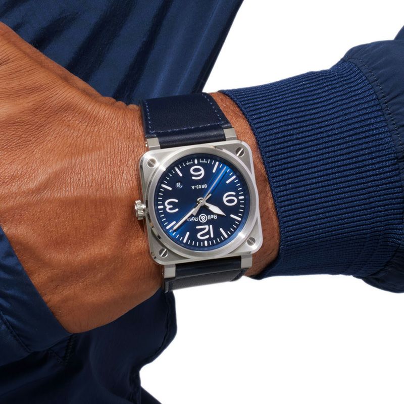 Bell ＆ Ross BR 03 BLUE STEEL ベル＆ロス BR 03 クロノ ブルー スティール BR03A-BLU-ST/SCA