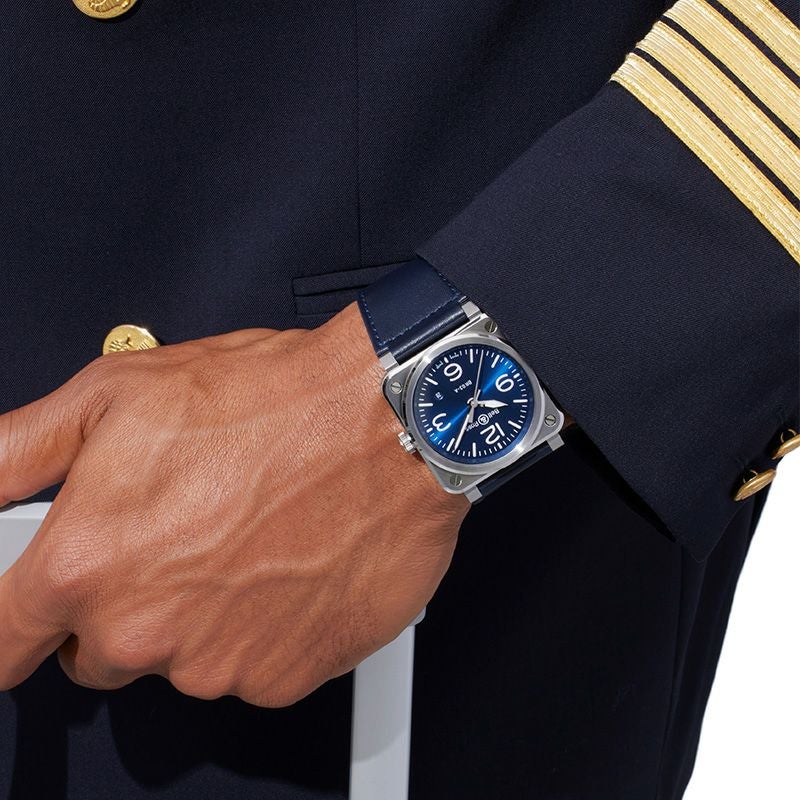 Bell ＆ Ross BR 03 BLUE STEEL ベル＆ロス BR 03 クロノ ブルー スティール BR03A-BLU-ST/SCA