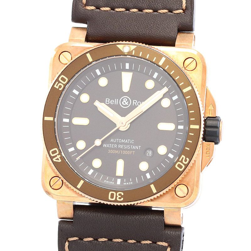 中古】BELL&ROSS BR03-92 DIVER BROWN BRONZE ベル&ロス BR03-92
