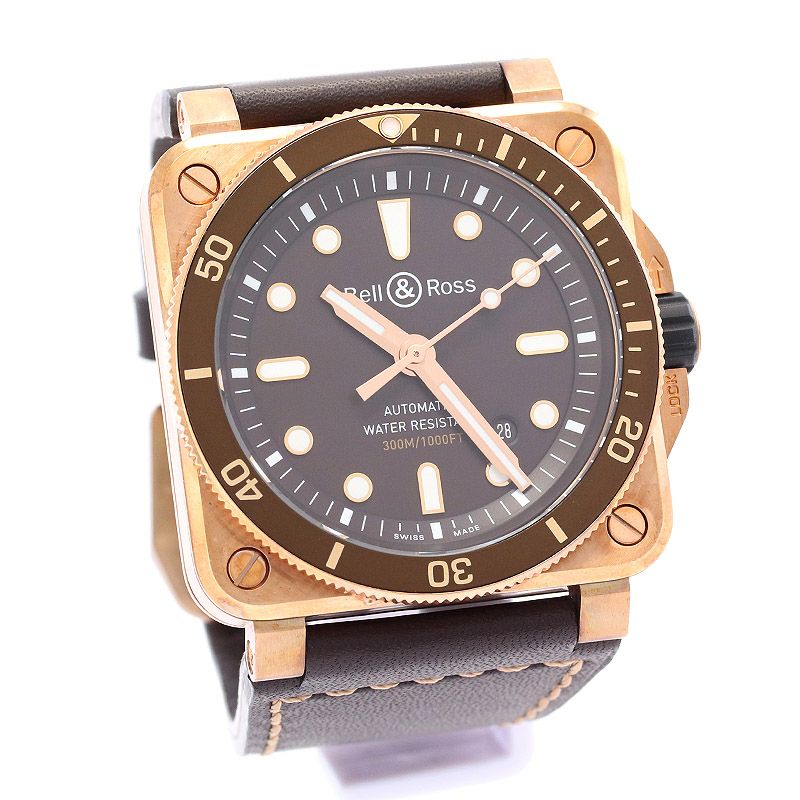 中古】BELL&ROSS BR03-92 DIVER BROWN BRONZE ベル&ロス BR03-92